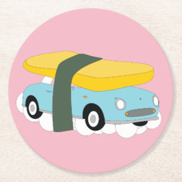 Posavasos Redondo De Papel Prácticos de costa de Figaro