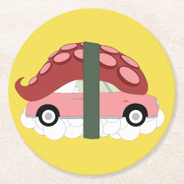 Posavasos Redondo De Papel Prácticos de costa de Figaro