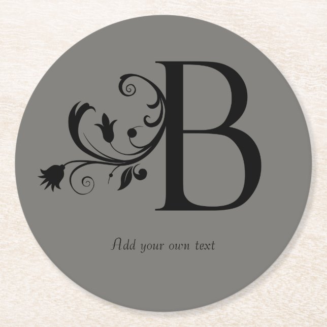 Posavasos Redondo De Papel Prácticos de costa disponibles redondos (Anverso)