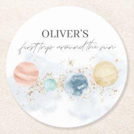 Posavasos Redondo De Papel Primer viaje alrededor de las galletitas de papel