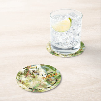 POSAVASOS REDONDO DE PAPEL PROTECTORES DE PAPEL PERSONALIZADOS PARA APICULTOR