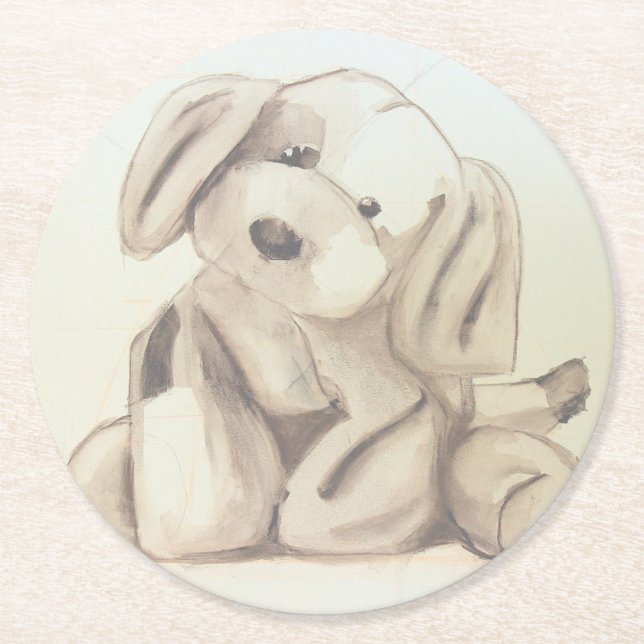 Posavasos Redondo De Papel Puppy Coaster (Anverso)