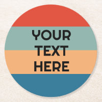 Rayas de color retro con aspecto vintage y texto