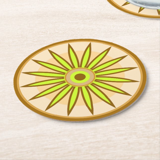 Posavasos Redondo De Papel REGALO PARA MAMÁ, HERMANA, HIJA, AMIGO, novia (En perspectiva)