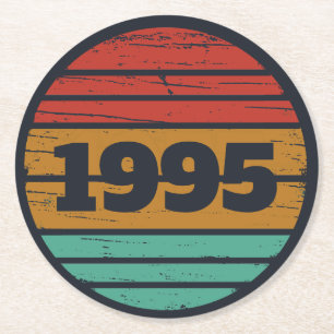 Posavasos Redondo De Papel Regalos personalizados de 30 años
