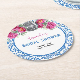 Posavasos Redondo De Papel Reina bailarina Mamma Mia Disco Ducha de novia