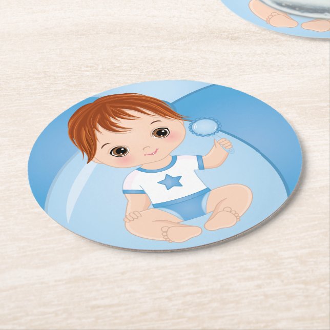 Posavasos Redondo De Papel Reutilizables y desechables (En perspectiva)