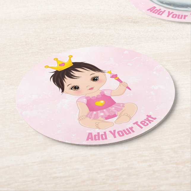 Posavasos Redondo De Papel Reutilizables y desechables (En perspectiva)