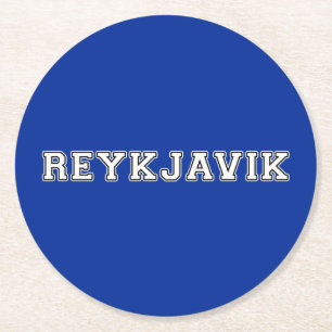 Posavasos Redondo De Papel Reykjavik Islandia