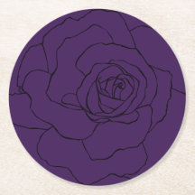 Rosa negro sobre morado