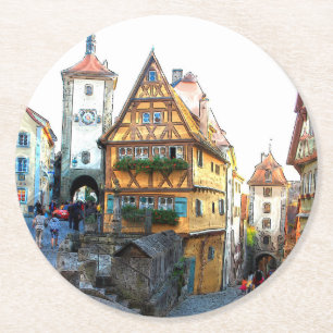Posavasos Redondo De Papel Rothenburg20150903
