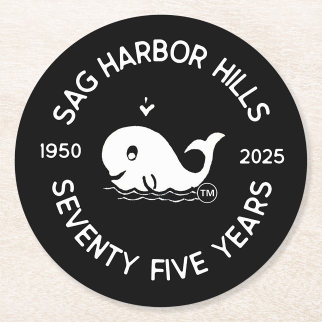 POSAVASOS REDONDO DE PAPEL SAG HARBOR HILLS BEVERAGE COASTERS (Anverso)