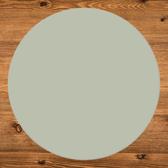 Posavasos Redondo De Papel Saybrook Sage Color sólido (Subido por el creador)