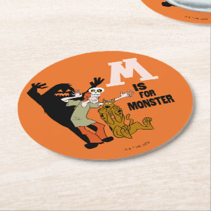 Posavasos Redondo De Papel Scooby-Doo   M es para Monster