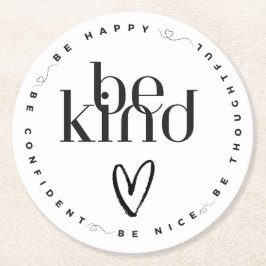 Posavasos Redondo De Papel Ser buenos cocineros