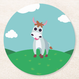 Posavasos Redondo De Papel Shane el burro