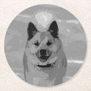 Posavasos Redondo De Papel Sheepdog islandés20151203