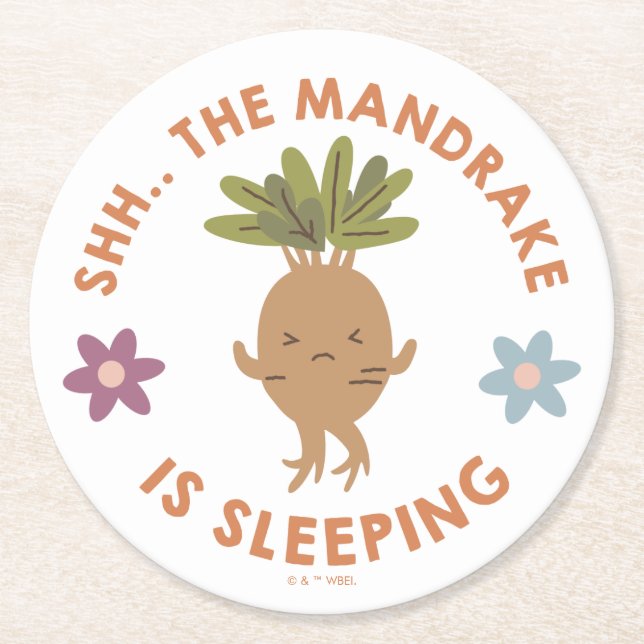 Posavasos Redondo De Papel Shh. El Mandrake duerme (Anverso)
