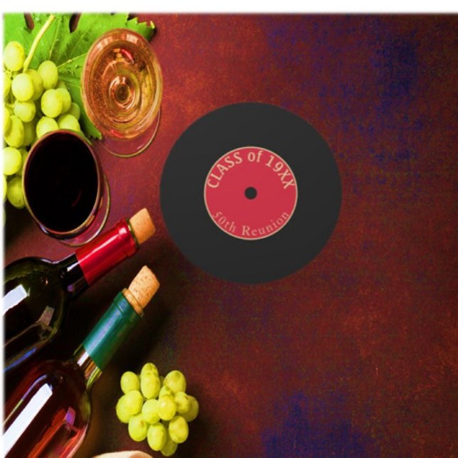 Posavasos Redondo De Papel ¡Sí, 50 años! Máster de reagrupación de clases (Subido por el creador)