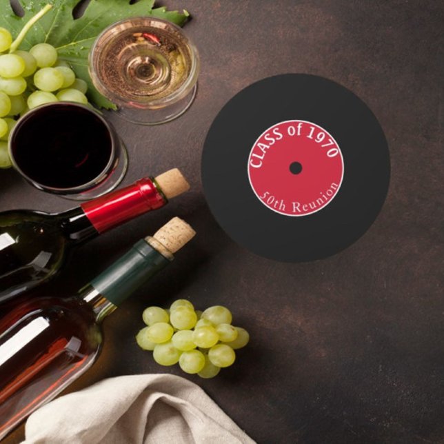 Posavasos Redondo De Papel ¡Sí, 50 años! Máster de reagrupación de clases (Subido por el creador)