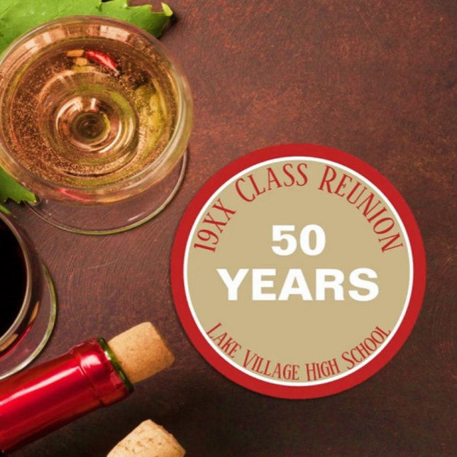 Posavasos Redondo De Papel ¡SÍ! Monasterio especial 50 de la reunión de clase (Subido por el creador)