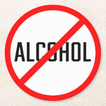 Sin Rótulo de prohibición del alcohol | Personaliz