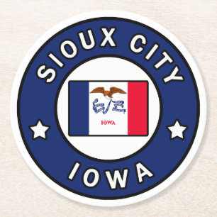 Posavasos Redondo De Papel Sioux City Iowa