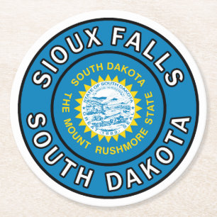 Posavasos Redondo De Papel Sioux Falls Dakota del Sur