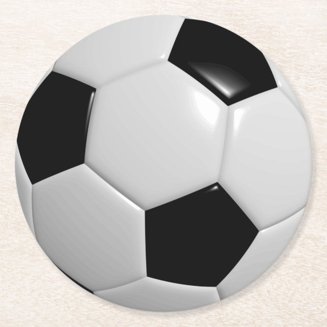 Posavasos Redondo De Papel Soccer FootBall Sport (Anverso)