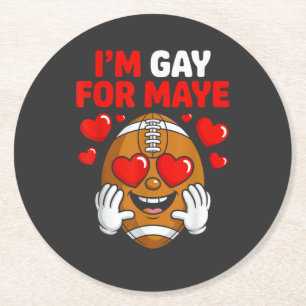Posavasos Redondo De Papel Soy gay por Maye
