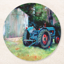 Posavasos Redondo De Papel T' Old Tractor Coaster