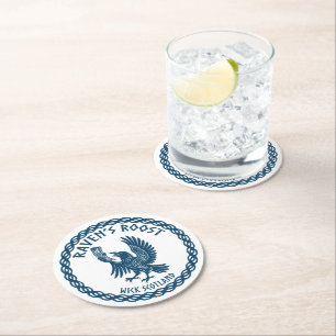 Posavasos Redondo De Papel Taberna Raven's Roost Wick Escocia