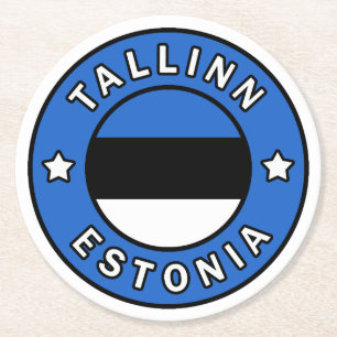 Posavasos Redondo De Papel Tallín Estonia