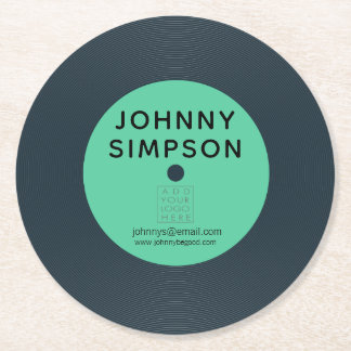 Posavasos Redondo De Papel Taza personalizada retra de registro de la tabla