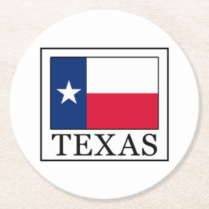 Posavasos Redondo De Papel Texas