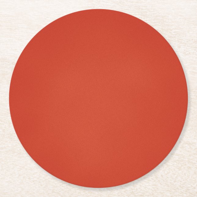 Posavasos Redondo De Papel Textura moderna de gris rojo cálido (Anverso)