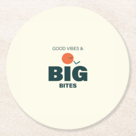 Posavasos Redondo De Papel Thanksgiving/Friendsgiving Dinner Coaster