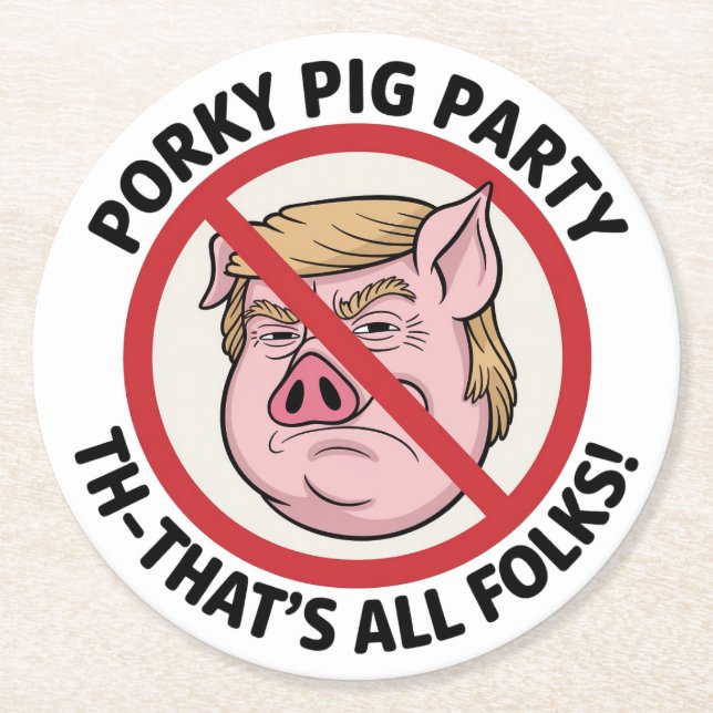 Posavasos Redondo De Papel The Final Snort: Ending the Political Monopoly (Anverso)