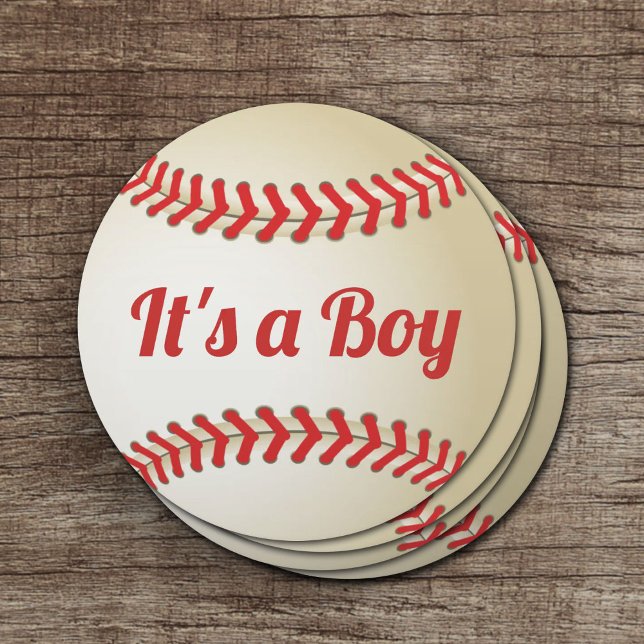 Posavasos Redondo De Papel Theme Boy Baby Shower (Subido por el creador)