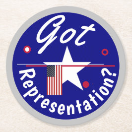 Posavasos Redondo De Papel ¿Tienes representación? Salud