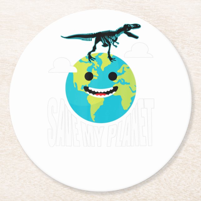 Posavasos Redondo De Papel tierra (Anverso)