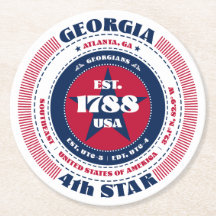 Tipografía azul roja de Georgia