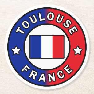 Posavasos Redondo De Papel Toulouse Francia