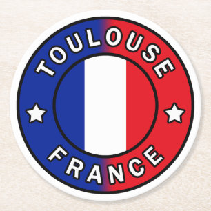 Posavasos Redondo De Papel Toulouse Francia