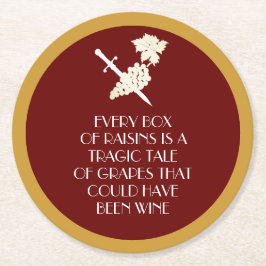 Posavasos Redondo De Papel Trágica historia