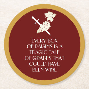 Posavasos Redondo De Papel Trágica historia