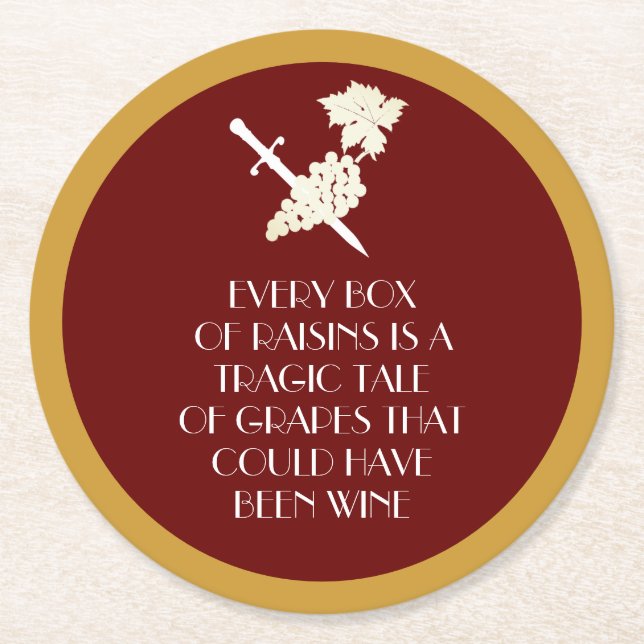 Posavasos Redondo De Papel Trágica historia (Anverso)