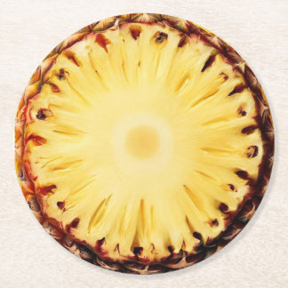 Posavasos Redondo De Papel Transplante de Bebida de Piña Ultra Realismo