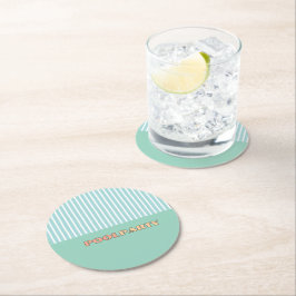 Posavasos Redondo De Papel Trazo de FIESTA POOL