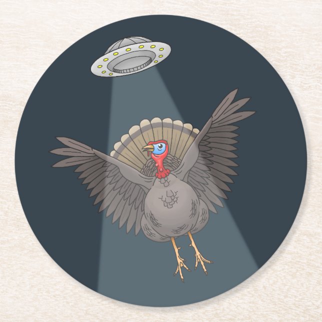 Posavasos Redondo De Papel Turquía salvada por los extranjeros (Anverso)